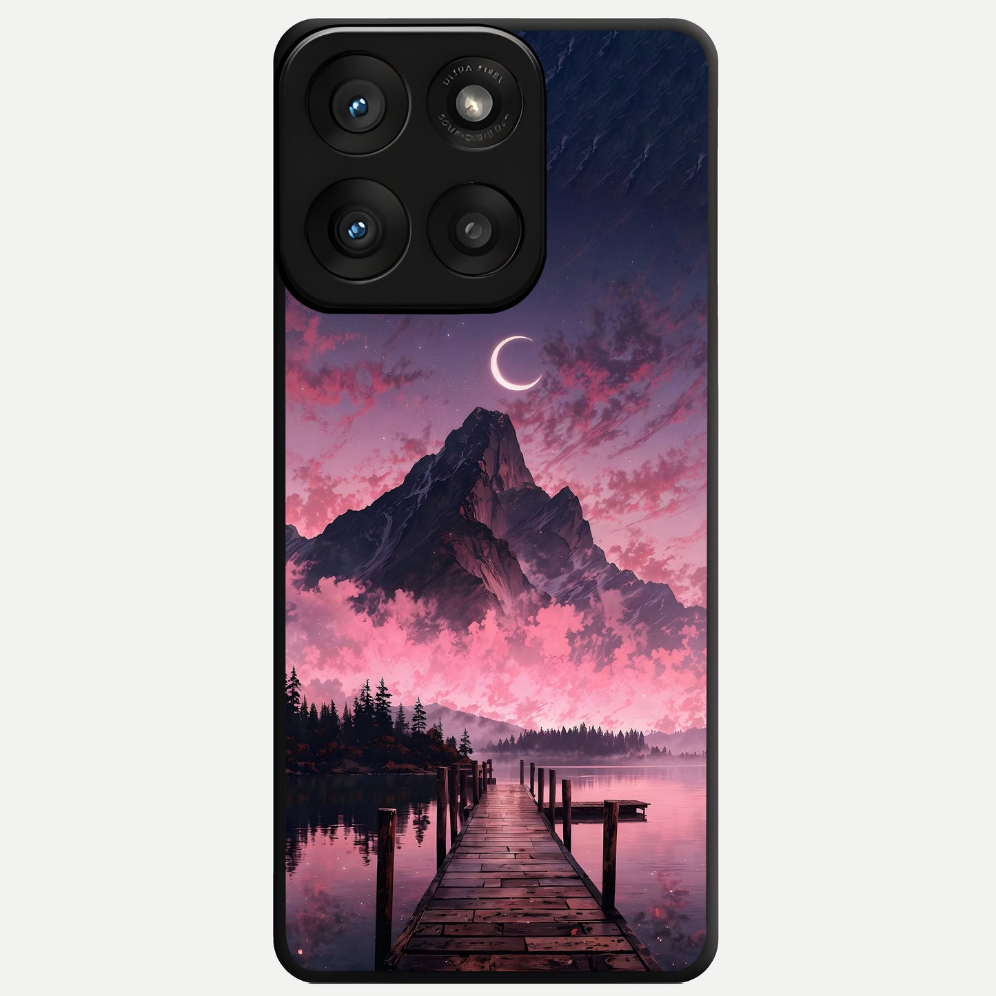  Beautiful Mountain View Glass Case For Moto Edge 60 Pro back cover – full design glossy printed glass finish