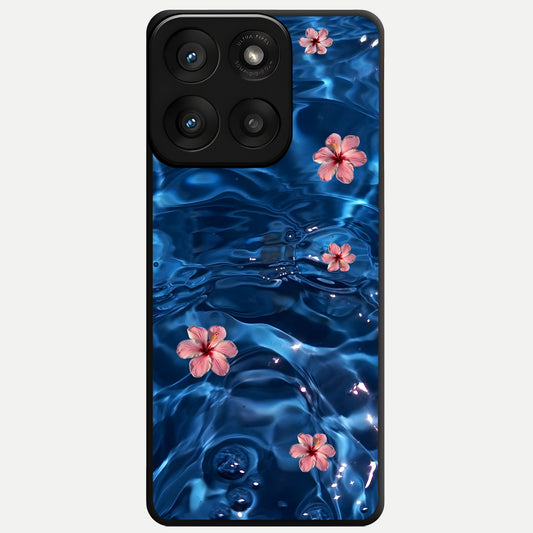  Bloom Thread Art Glass Case For Moto Edge 60 Pro back cover – full design glossy printed glass finish