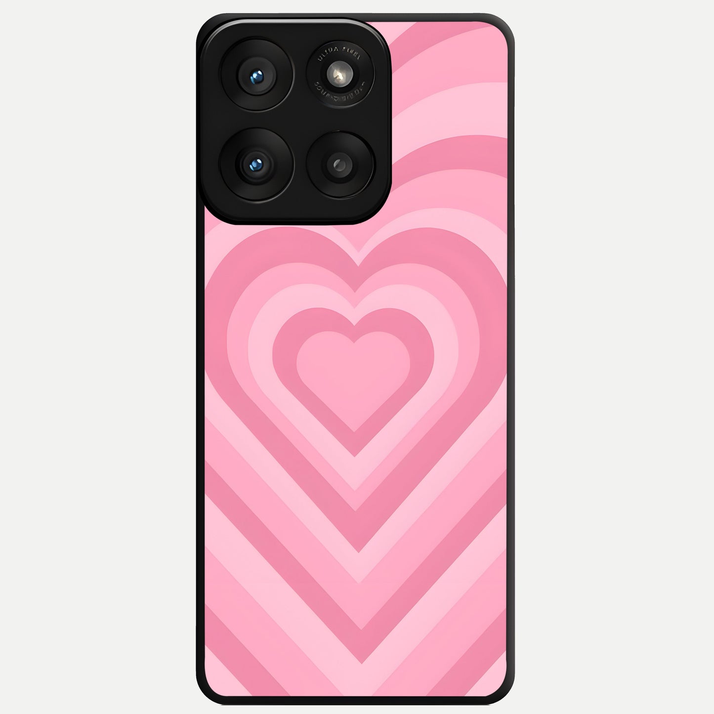  Blush Heart Waves Glass Case For Moto Edge 60 Pro back cover – full design glossy printed glass finish