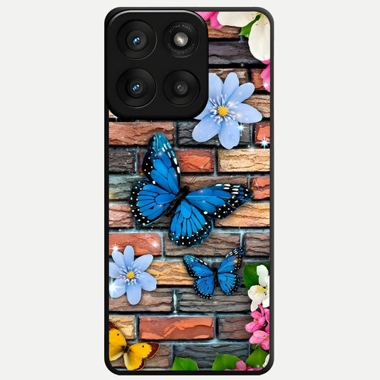  Brick Bloom Flight Glass Case For Moto Edge 60 Pro back cover – full design glossy printed glass finish
