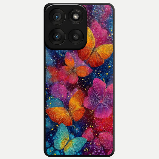  Butterfly Dream Mist Glass Case For Moto Edge 60 Pro back cover – full design glossy printed glass finish