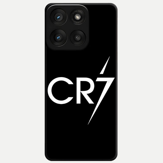  CR7 Elite Strike Glass Case For Moto Edge 60 Pro back cover – full design glossy printed glass finish