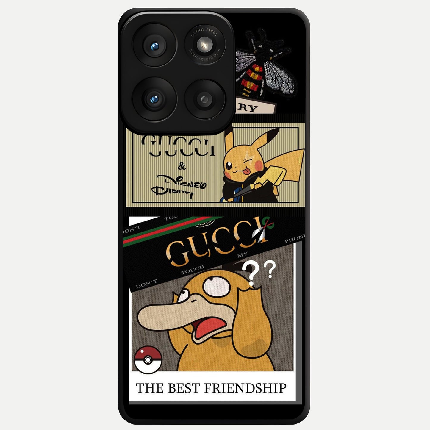  Cartoon Brand Play Mashup Glass Case For Moto Edge 60 Pro back cover – full design glossy printed glass finish