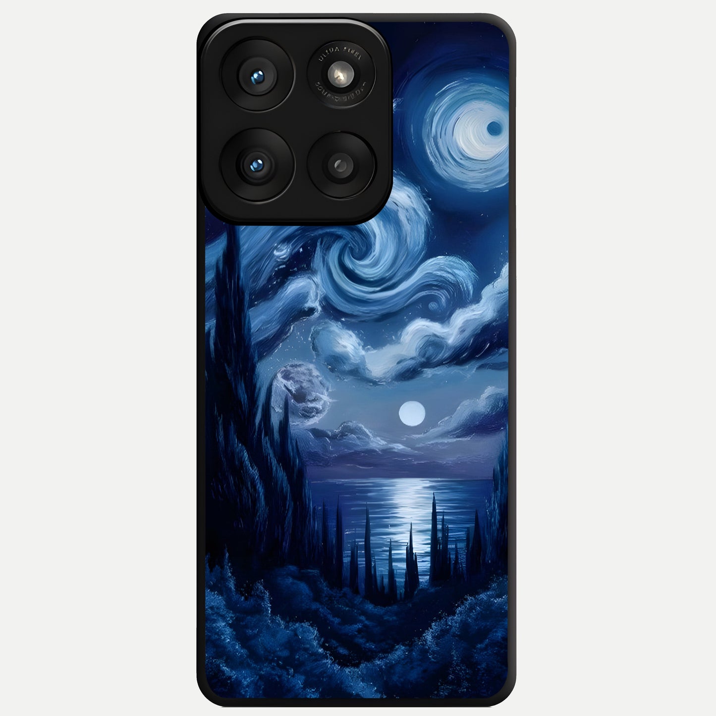  Celestial Dream Van Gogh Glass Case For Moto Edge 60 Pro back cover – full design glossy printed glass finish