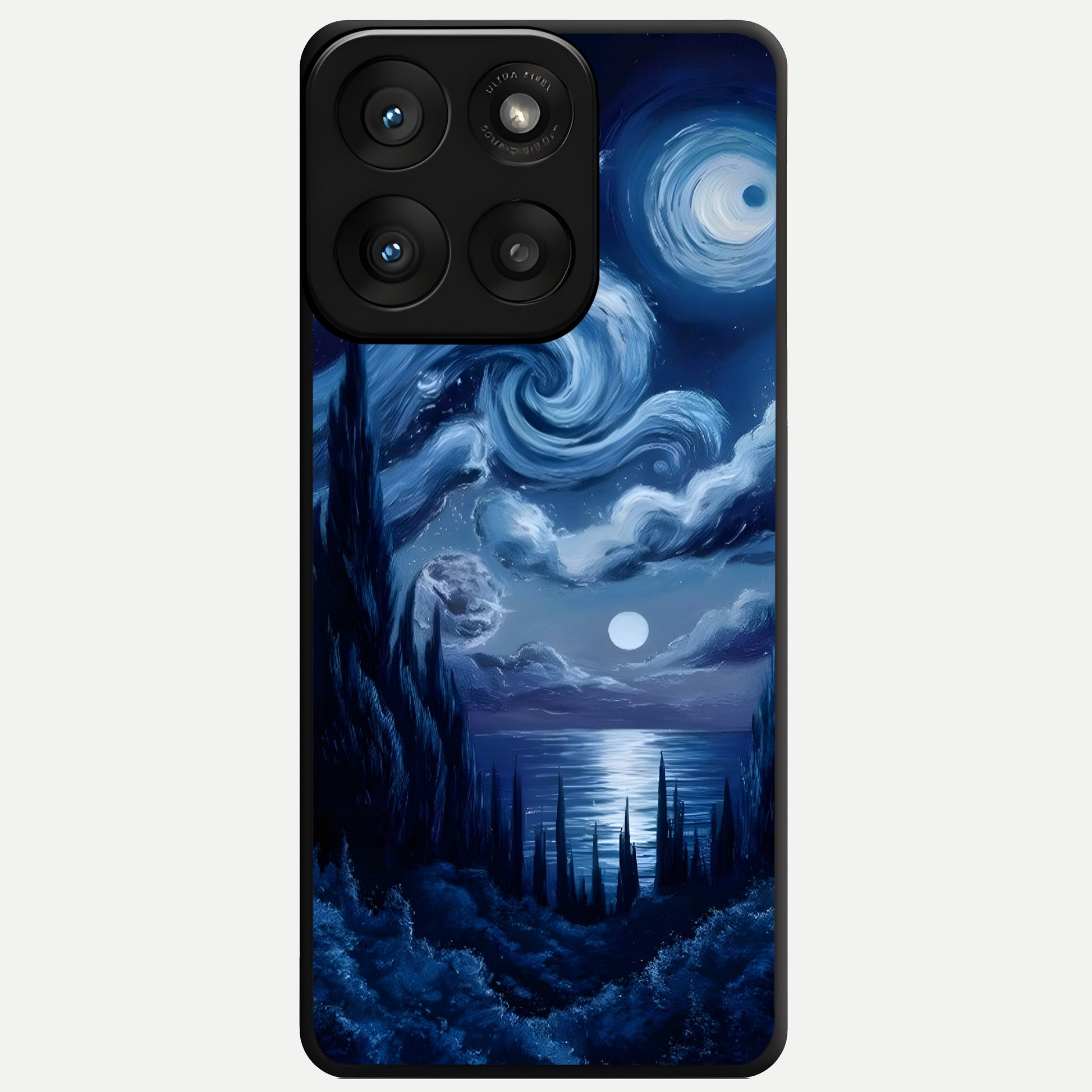  Celestial Dream Van Gogh Glass Case For Moto Edge 60 Pro back cover – full design glossy printed glass finish
