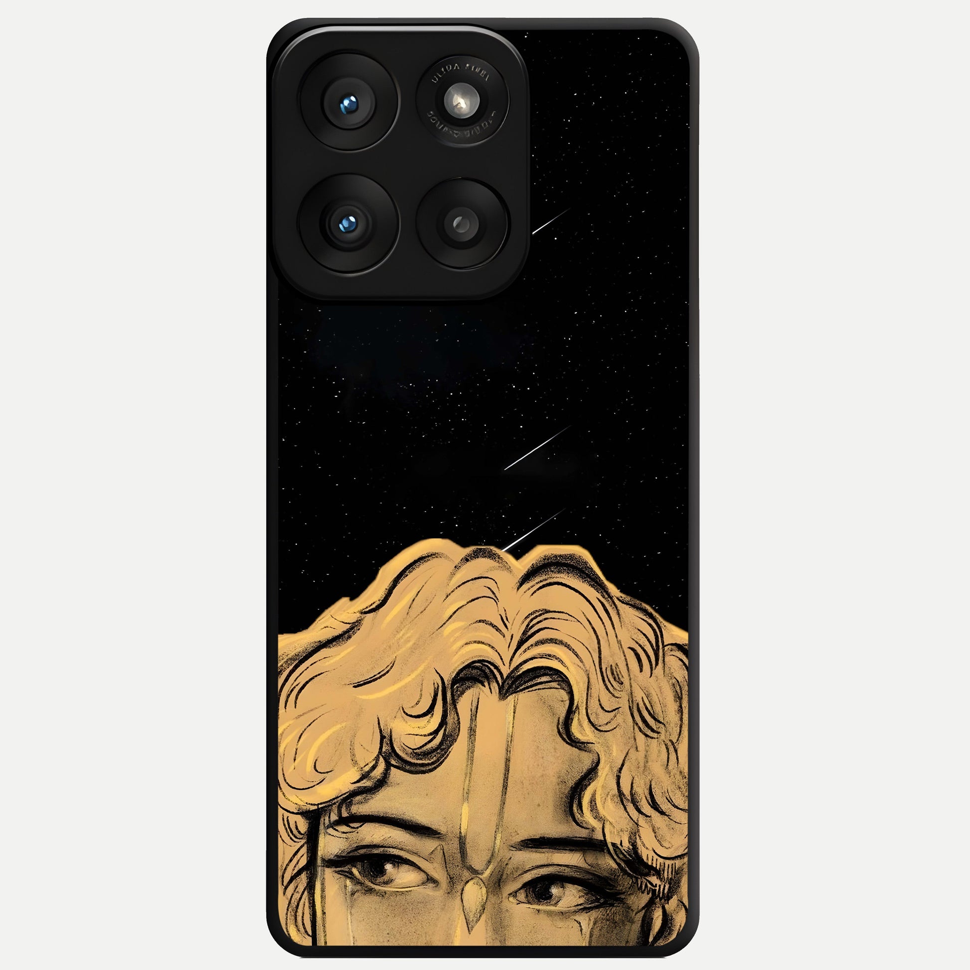  Celestial Gods Plan Glass Case For Moto Edge 60 Pro back cover – full design glossy printed glass finish