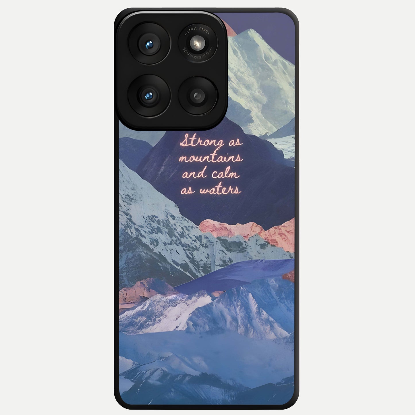  Celestial Mountain Calm Glass Case For Moto Edge 60 Pro back cover – full design glossy printed glass finish