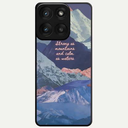  Celestial Mountain Calm Glass Case For Moto Edge 60 Pro back cover – full design glossy printed glass finish