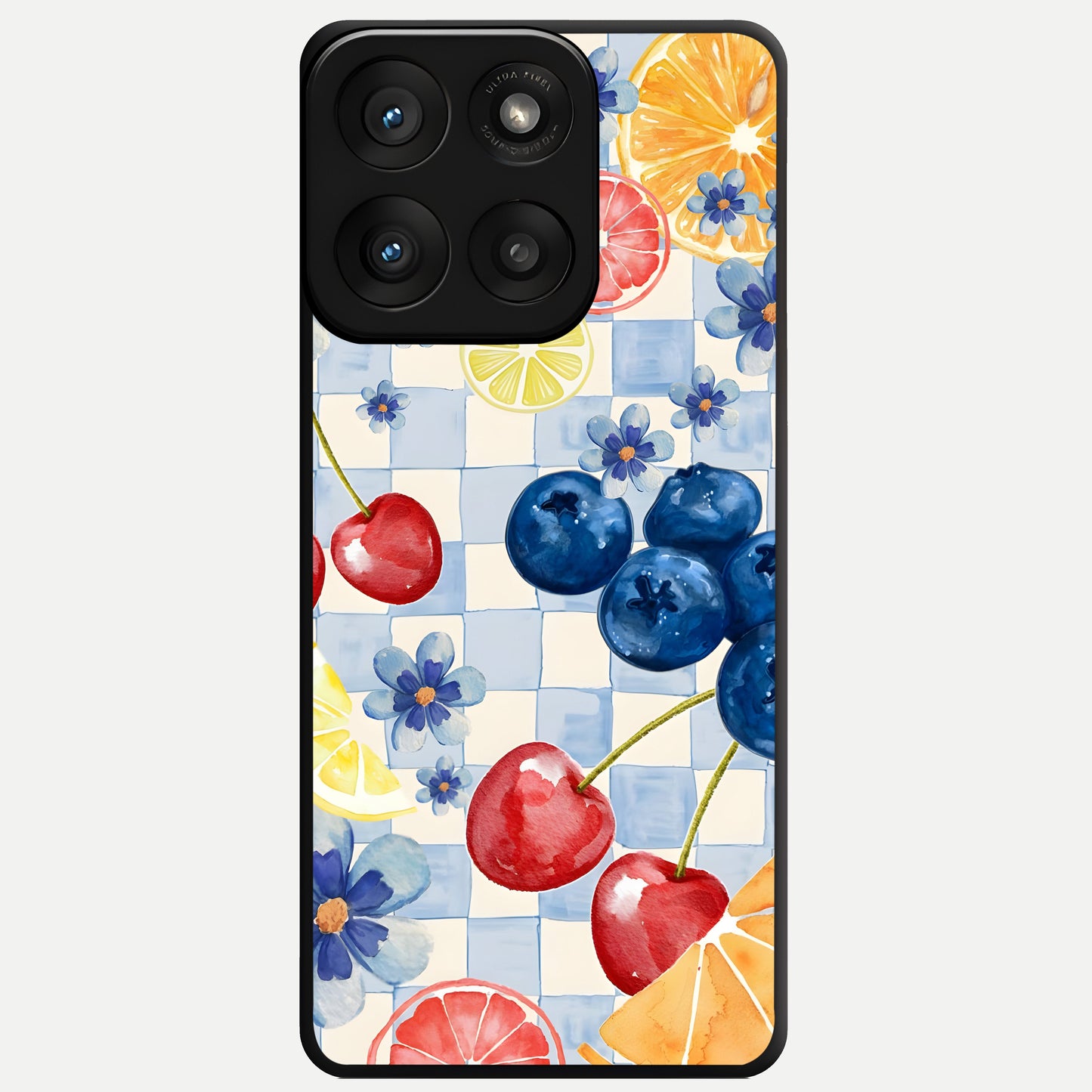  Citrus Bloom Joy Glass Case For Moto Edge 60 Pro back cover – full design glossy printed glass finish