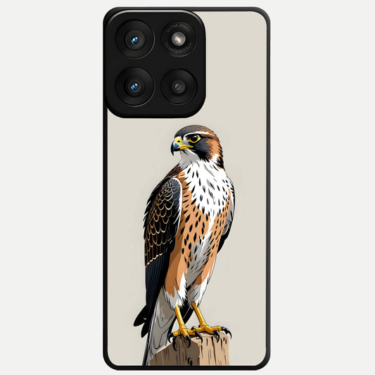  Clever Eagle Glass Case For Moto Edge 60 Pro back cover – full design glossy printed glass finish