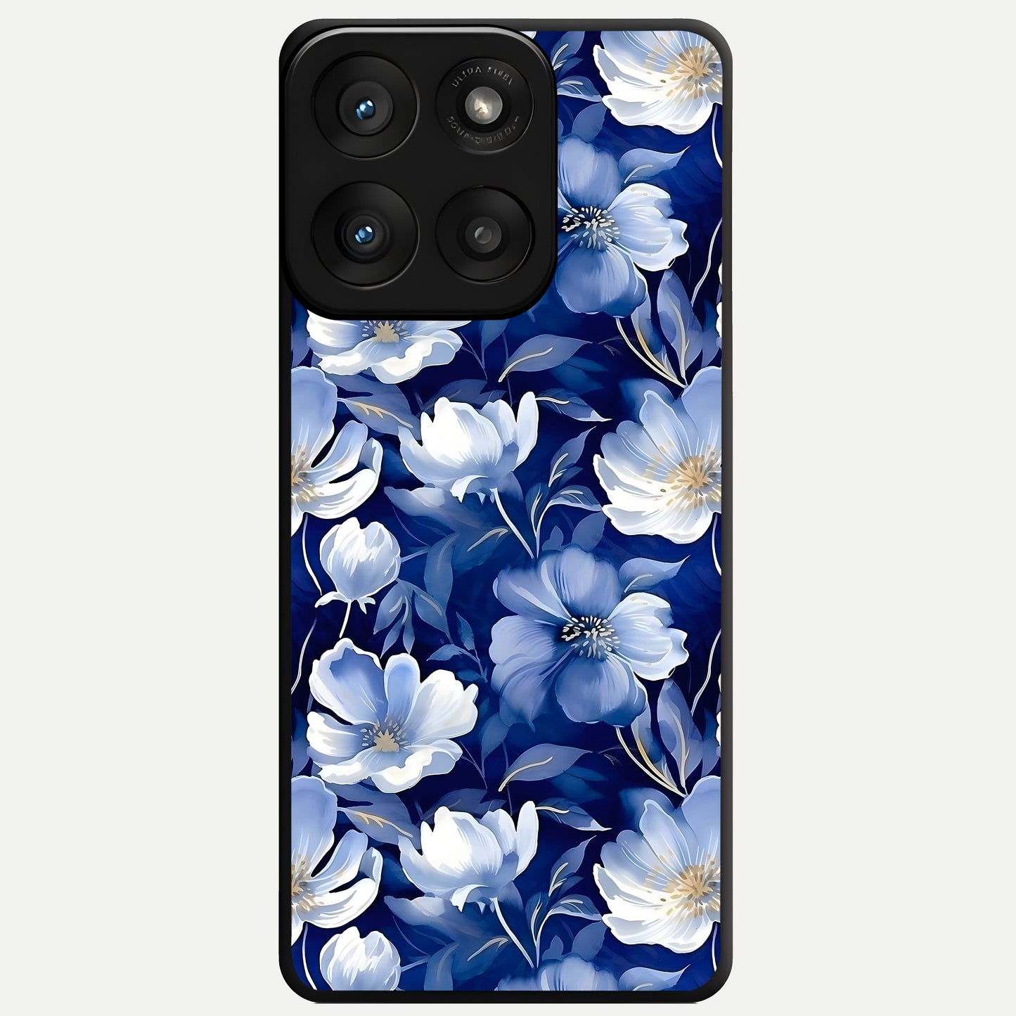  Cute Floral Patterns Glass Case For Moto Edge 60 Pro back cover – full design glossy printed glass finish