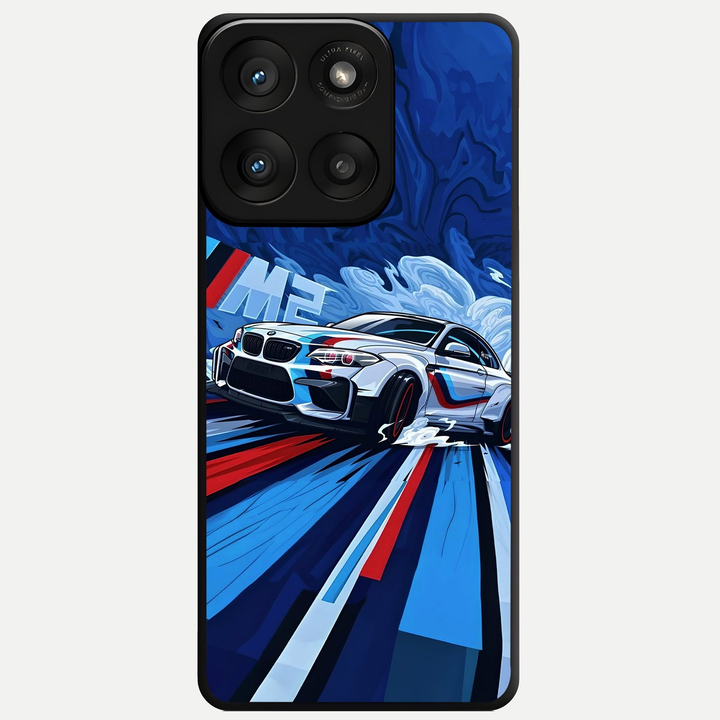  Drift Power Rush Glass Case For Moto Edge 60 Pro back cover – full design glossy printed glass finish