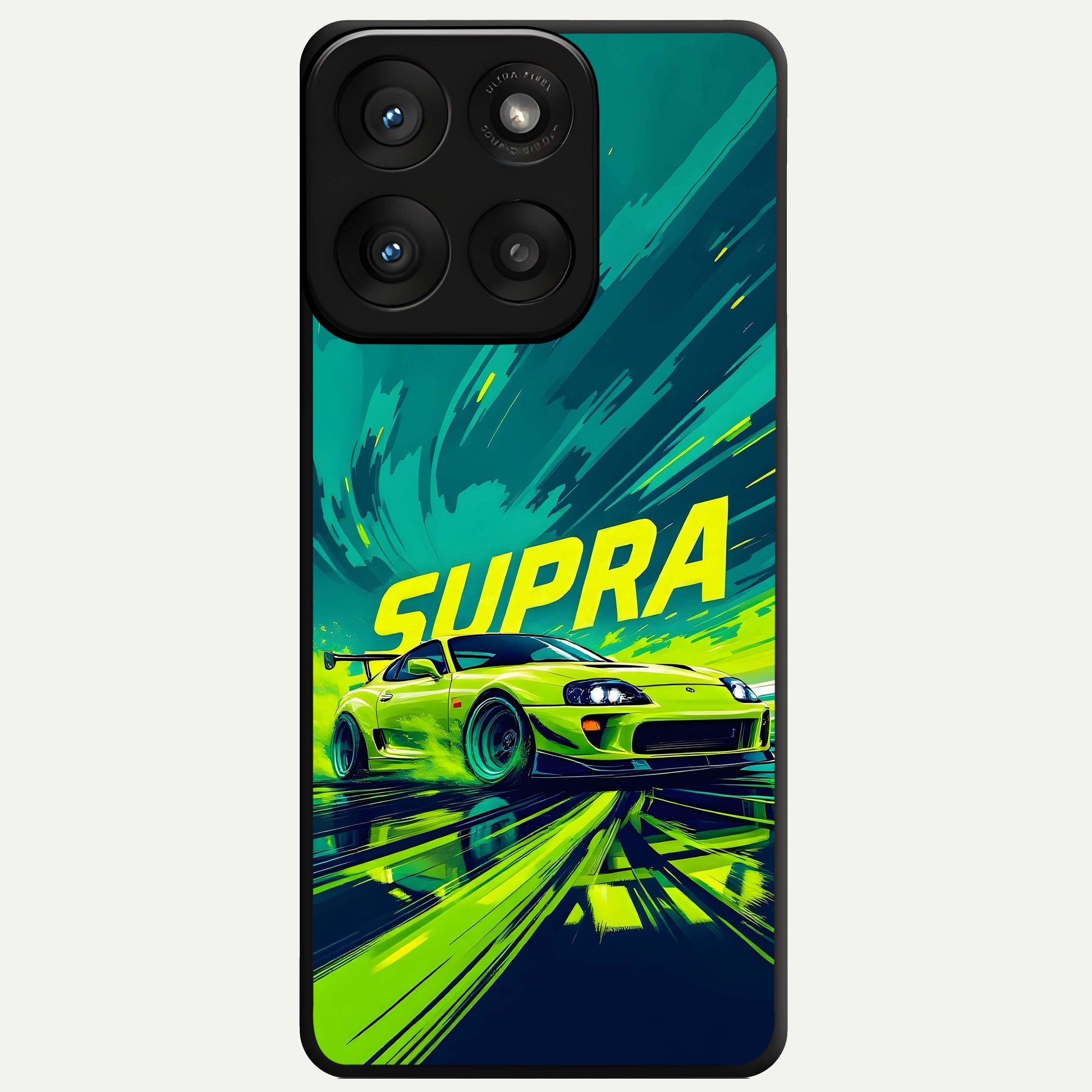  Electric Supra Thunder Glass Case For Moto Edge 60 Pro back cover – full design glossy printed glass finish