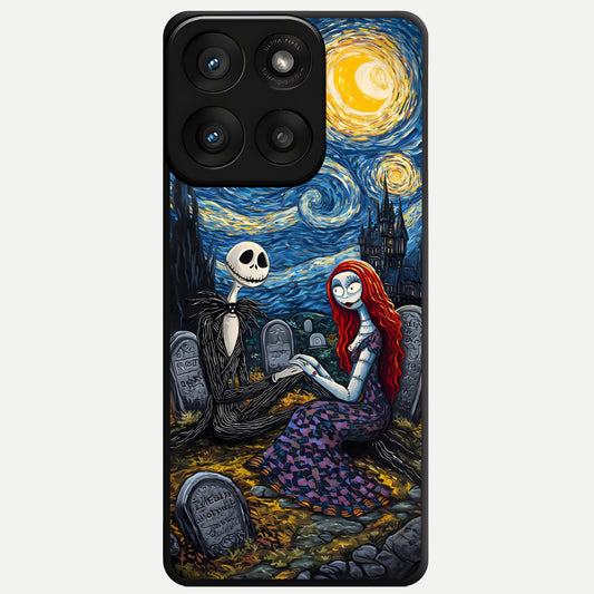  Eternal Night Love Glass Case For Moto Edge 60 Pro back cover – full design glossy printed glass finish