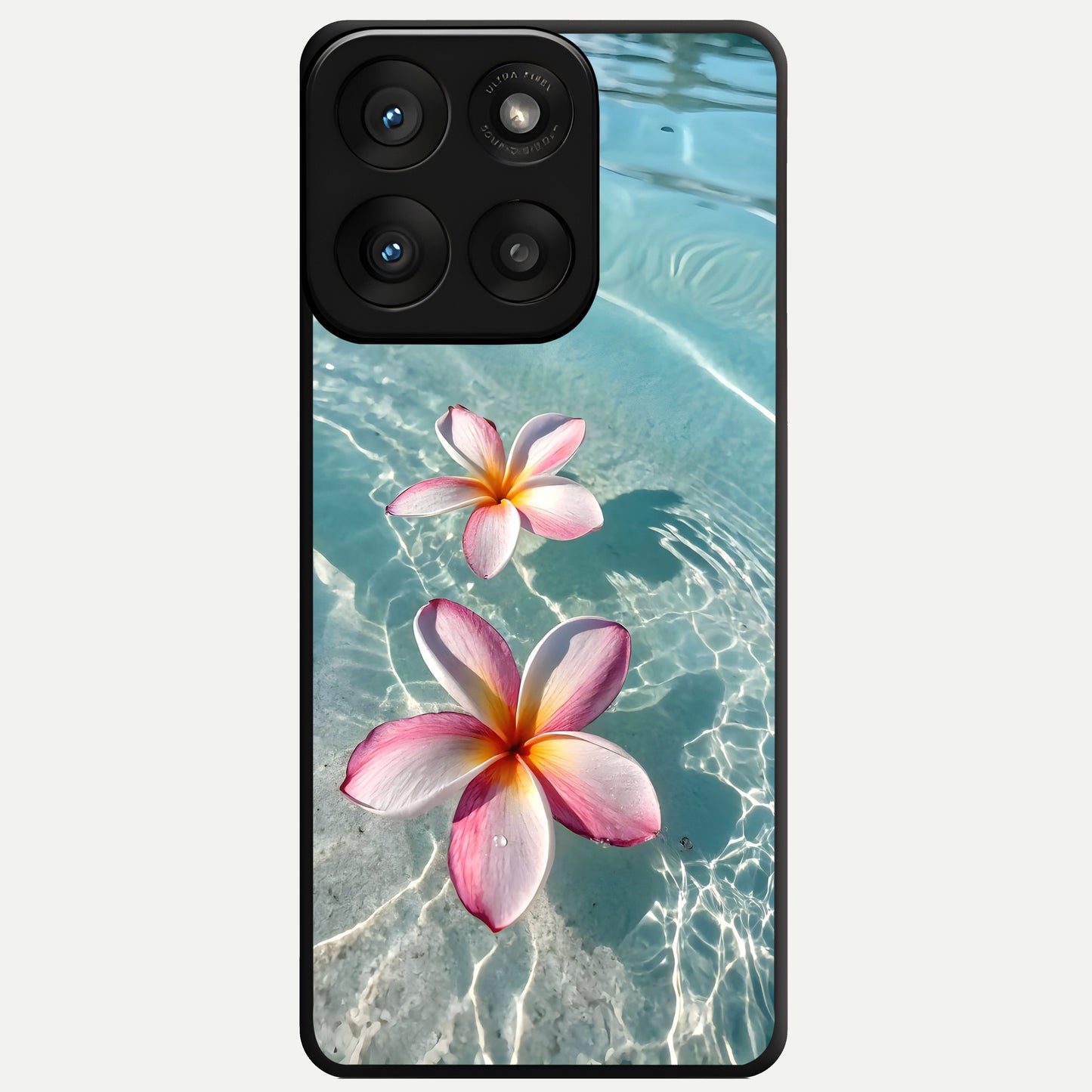  Floating Bloom Bliss Glass Case For Moto Edge 60 Pro back cover – full design glossy printed glass finish