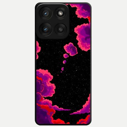 Galaxy Dream Frame Glass Case For Moto Edge 60 Pro back cover – full design glossy printed glass finish