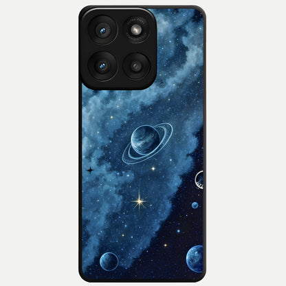  Galaxy Dream Space Glass Case For Moto Edge 60 Pro back cover – full design glossy printed glass finish