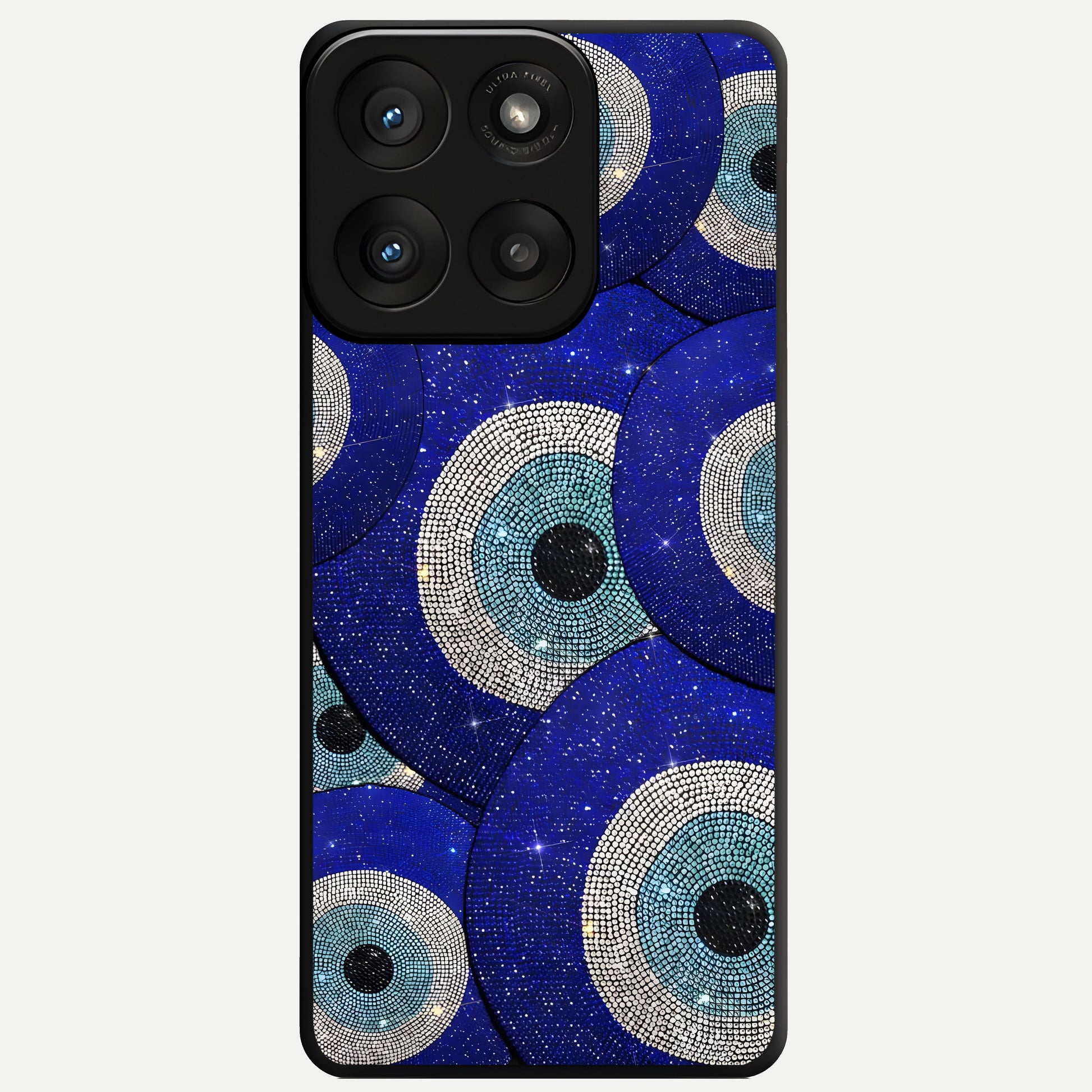  Galaxy Eye Flow Glass Case For Moto Edge 60 Pro back cover – full design glossy printed glass finish