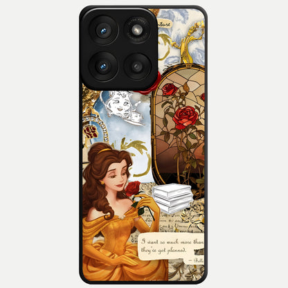  Golden Dream Belle Glass Case For Moto Edge 60 Pro back cover – full design glossy printed glass finish