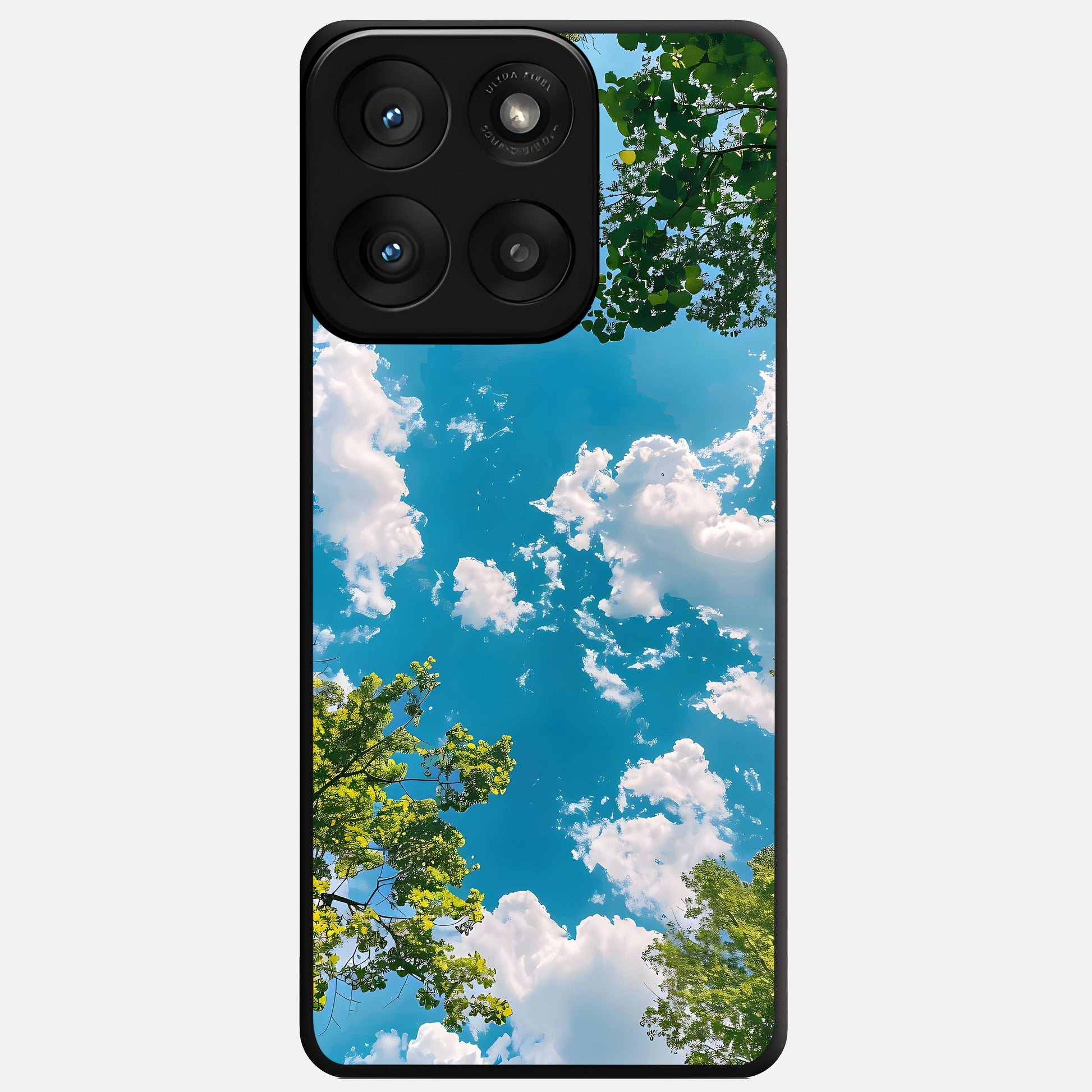  Green Moon Energy Glass Case For Moto Edge 60 Pro back cover – full design glossy printed glass finish