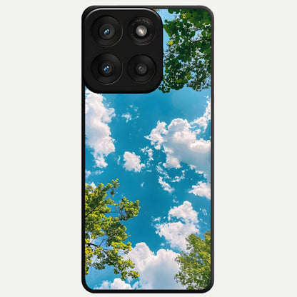  Green Moon Energy Glass Case For Moto Edge 60 Pro back cover – full design glossy printed glass finish