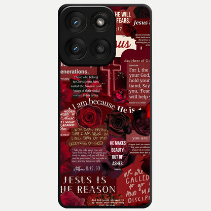  Jesus Love Heals Glass Case For Moto Edge 60 Pro back cover – full design glossy printed glass finish