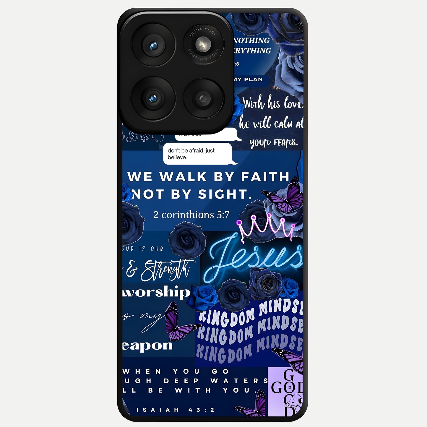  Kingdom Faith Glow Glass Case For Moto Edge 60 Pro back cover – full design glossy printed glass finish