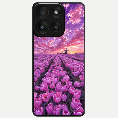 Lavender Dream Skies Glass Case For Moto Edge 60 Pro back cover – full design glossy printed glass finish