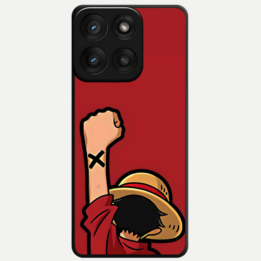  Luffy X Spirit Glass Case For Moto Edge 60 Pro back cover – full design glossy printed glass finish