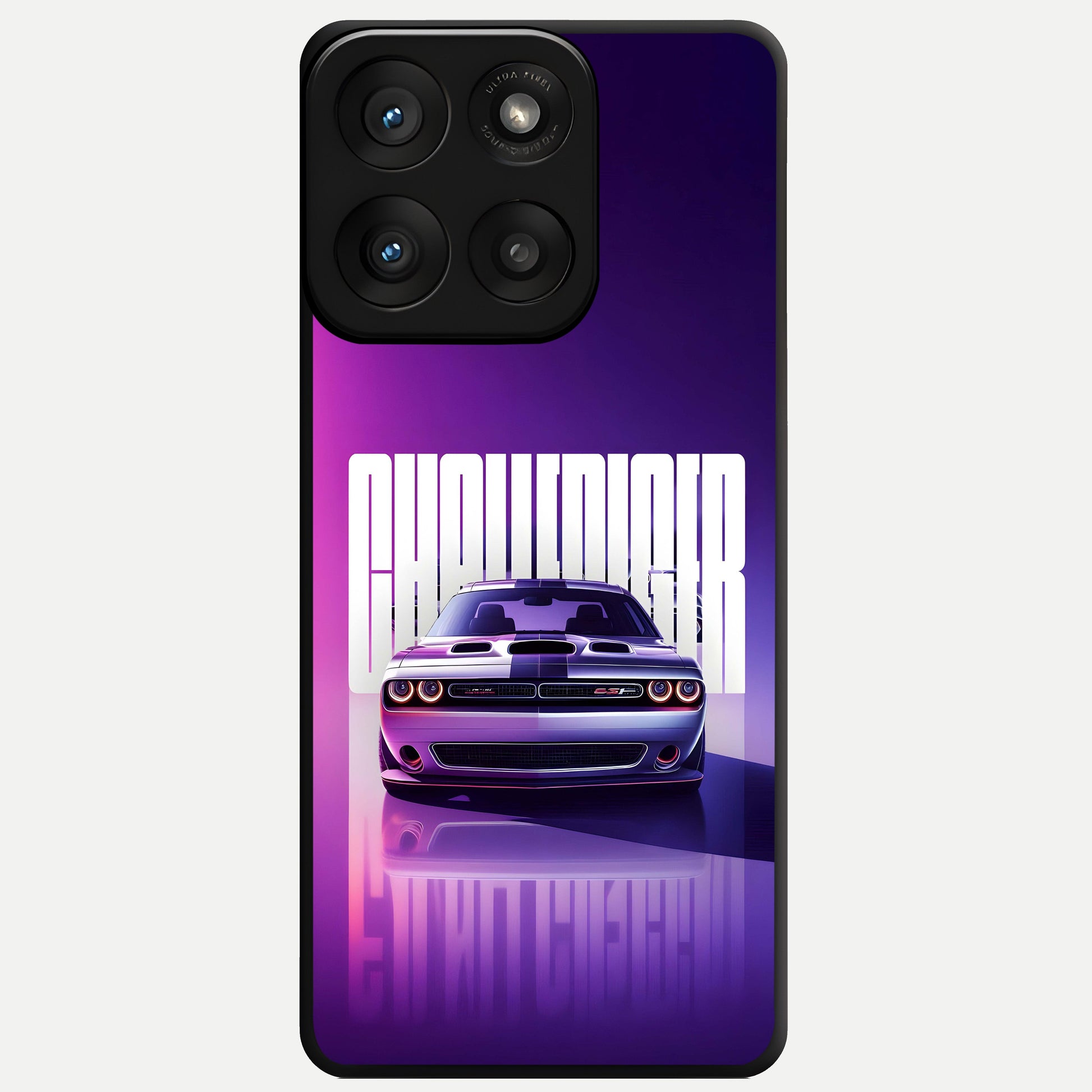  Midnight Muscle Ride Glass Case For Moto Edge 60 Pro back cover – full design glossy printed glass finish