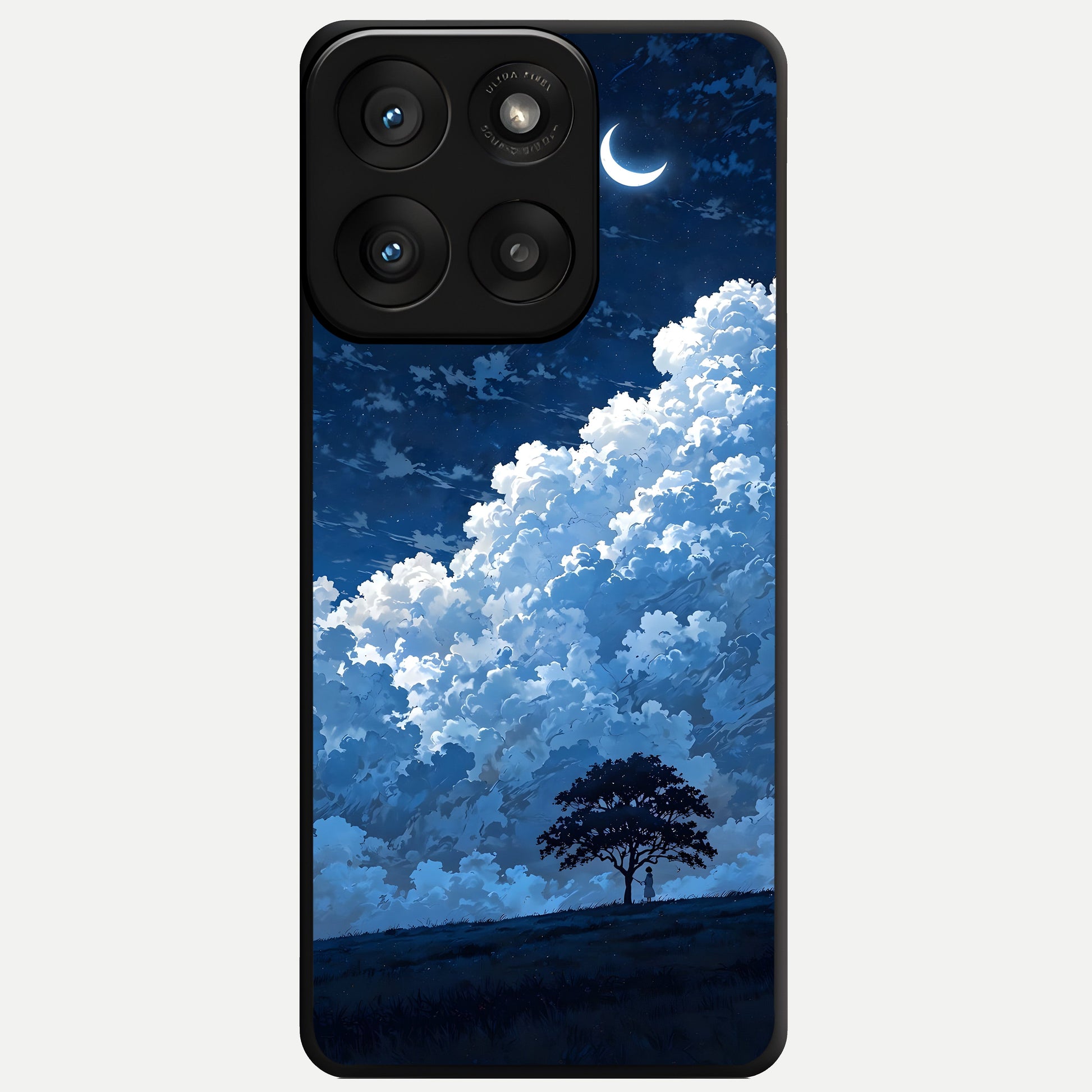 Midnight Sky Serenity Glass Case For Moto Edge 60 Pro back cover – full design glossy printed glass finish