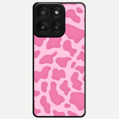  Pinkish Scenery Glass Case For Moto Edge 60 Pro back cover – full design glossy printed glass finish
