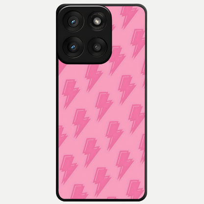  Pink Moo Magic Glass Case For Moto Edge 60 Pro back cover – full design glossy printed glass finish