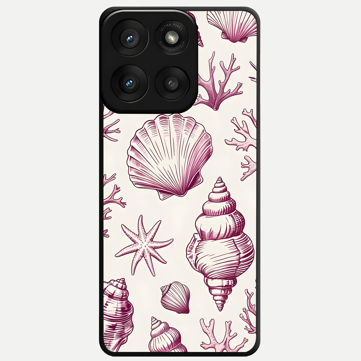  Pink Power Sparks Glass Case For Moto Edge 60 Pro back cover – full design glossy printed glass finish