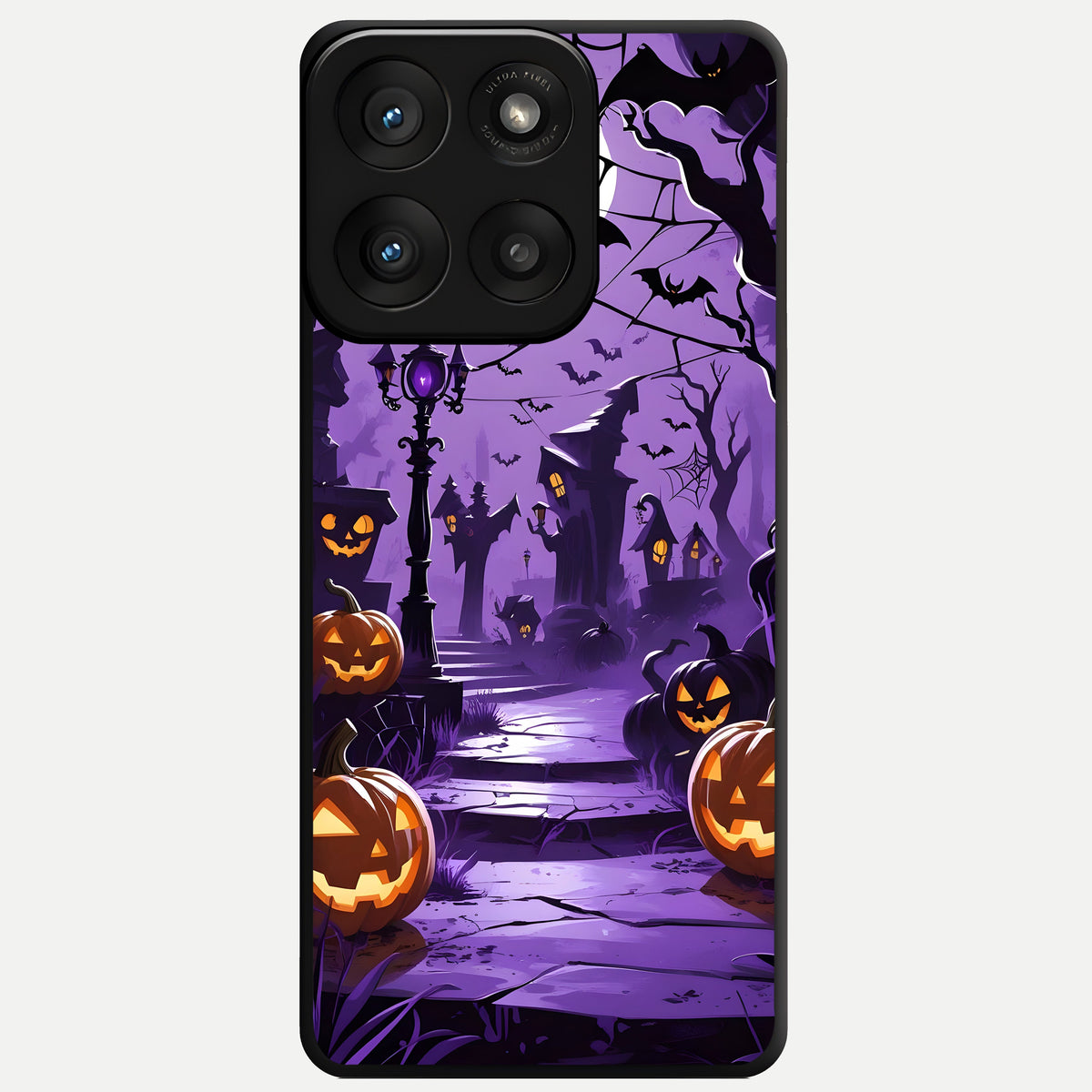 Pumpkin Patch Halloween Glass Case For Moto Edge 60 Pro back cover – full design glossy printed glass finish