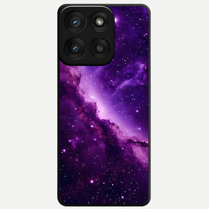  Purple Shade Sky Glass Case For Moto Edge 60 Pro back cover – full design glossy printed glass finish