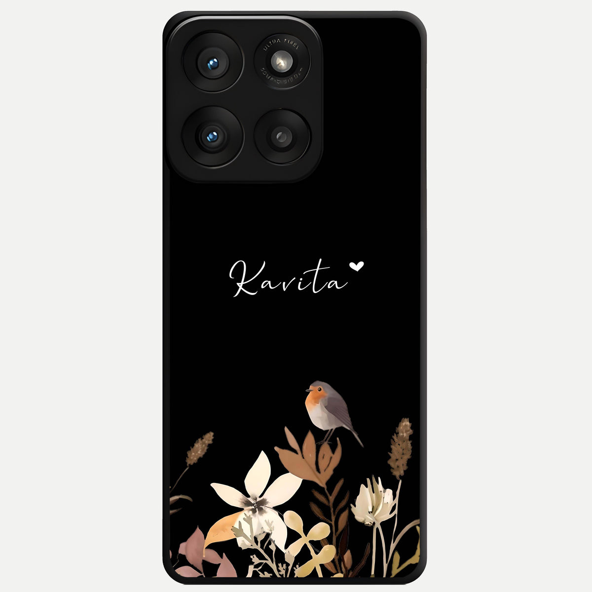  Quiet Garden Tune Custom Name Glass Case For Moto Edge 60 Pro back cover – full design glossy printed glass finish
