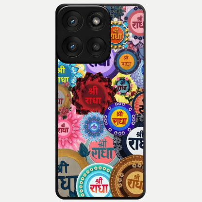  Radha Divine Bloom Glass Case For Moto Edge 60 Pro back cover – full design glossy printed glass finish