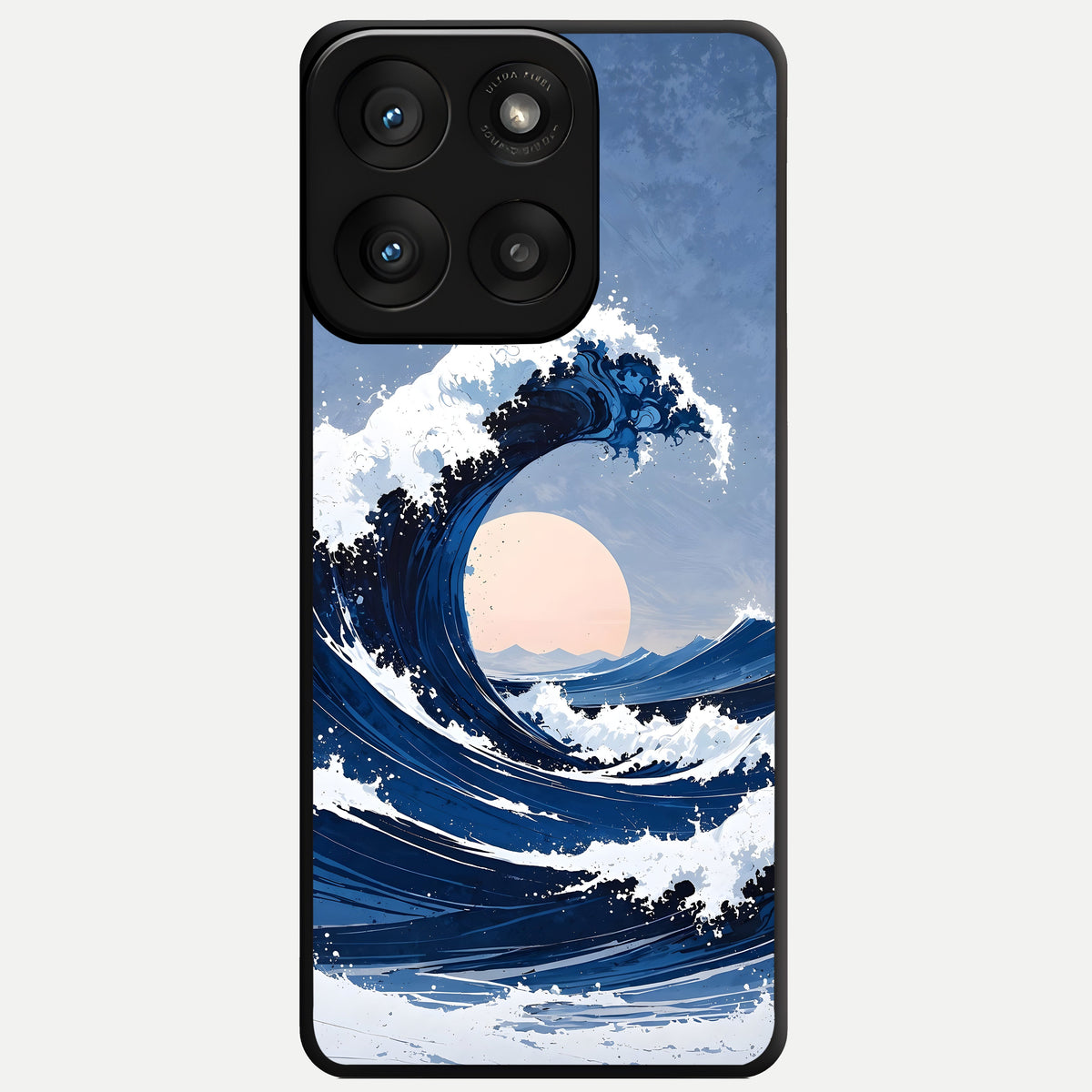  Rising Tide Power Glass Case For Moto Edge 60 Pro back cover – full design glossy printed glass finish