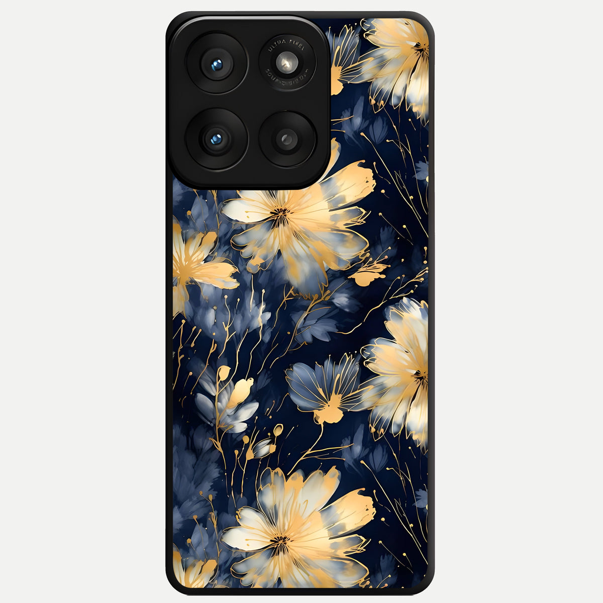  Royal Petal Dream Glass Case For Moto Edge 60 Pro back cover – full design glossy printed glass finish