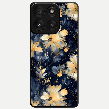  Royal Petal Dream Glass Case For Moto Edge 60 Pro back cover – full design glossy printed glass finish