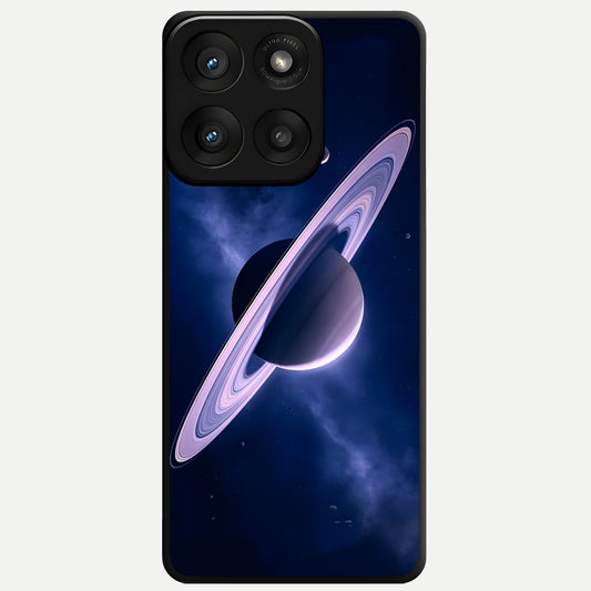  Saturn Ring Mystique Glass Case For Moto Edge 60 Pro back cover – full design glossy printed glass finish
