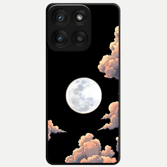  Shade Cloud Moon Glass Case For Moto Edge 60 Pro back cover – full design glossy printed glass finish