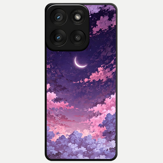  Sky Drift Clouds Glass Case For Moto Edge 60 Pro back cover – full design glossy printed glass finish