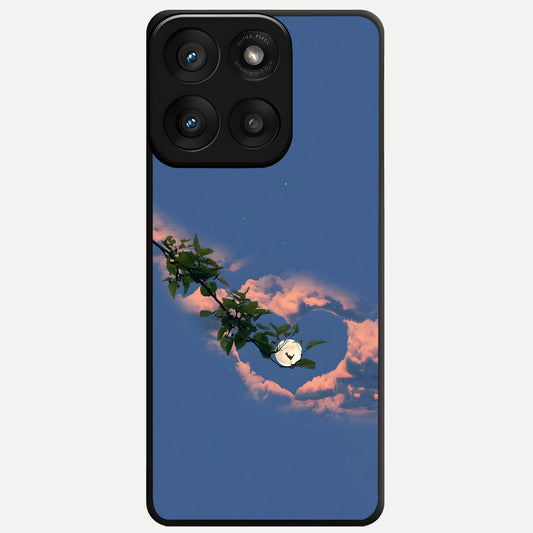 Sky Under Tree Glass Case For Moto Edge 60 Pro back cover – full design glossy printed glass finish