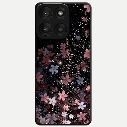  Starlit Flower Dreams Glass Case For Moto Edge 60 Pro back cover – full design glossy printed glass finish