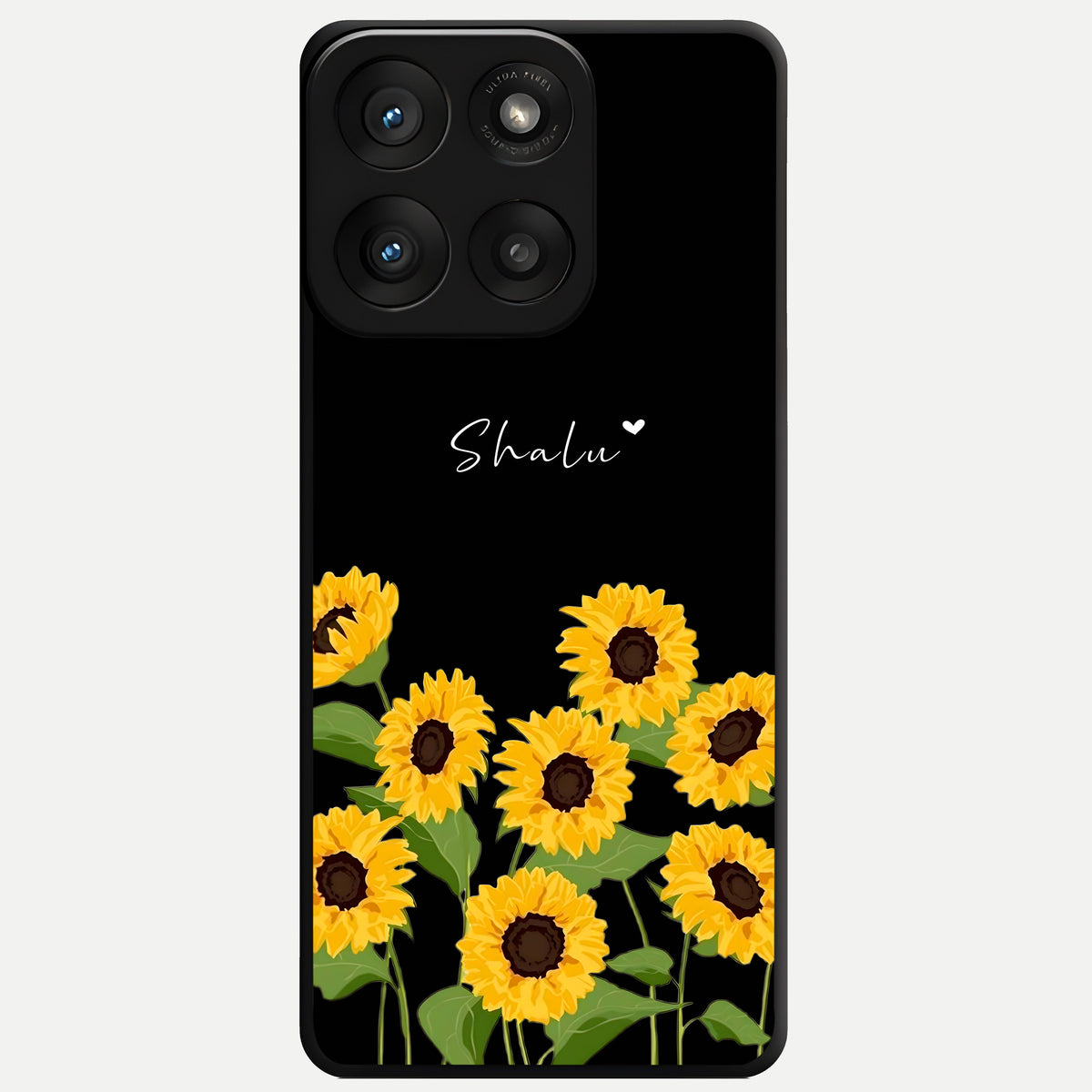  Sunflower Sky Bloom Glass Case For Moto Edge 60 Pro back cover – full design glossy printed glass finish