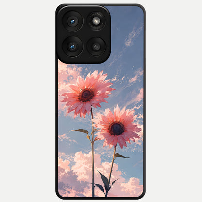  Sun Moon Balance Glass Case For Moto Edge 60 Pro back cover – full design glossy printed glass finish