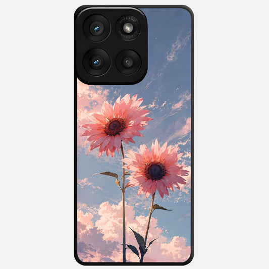  Sun Moon Balance Glass Case For Moto Edge 60 Pro back cover – full design glossy printed glass finish