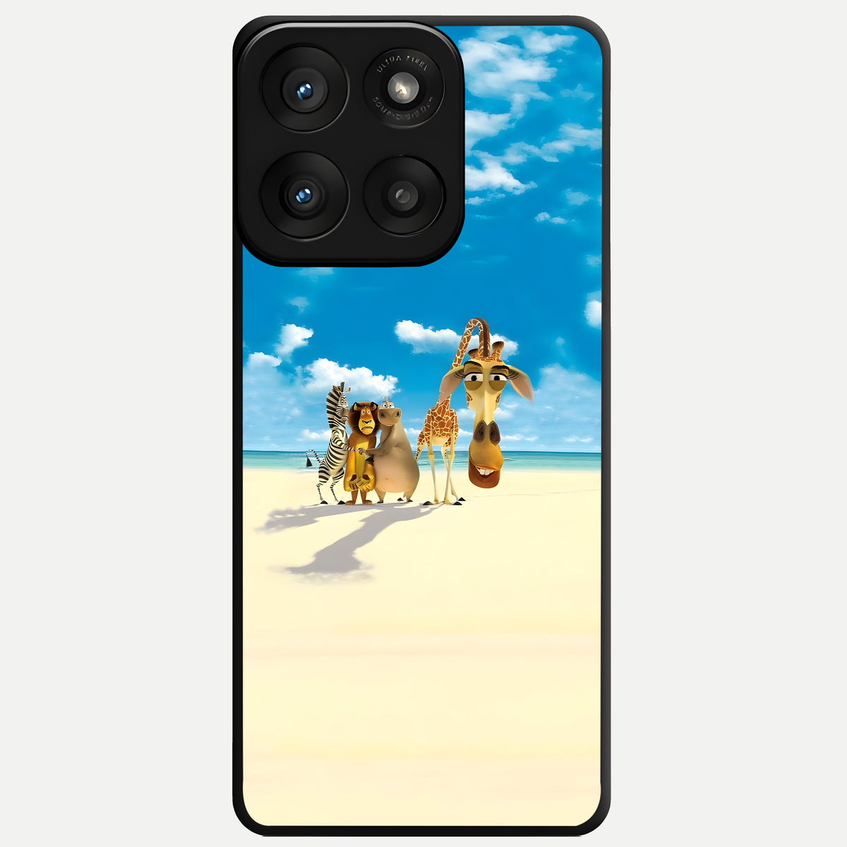  Tropical Fun Squad Glass Case For Moto Edge 60 Pro back cover – full design glossy printed glass finish